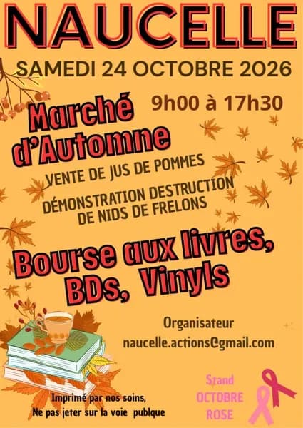 Image 1 : Marché d'automne et bourse aux livres background