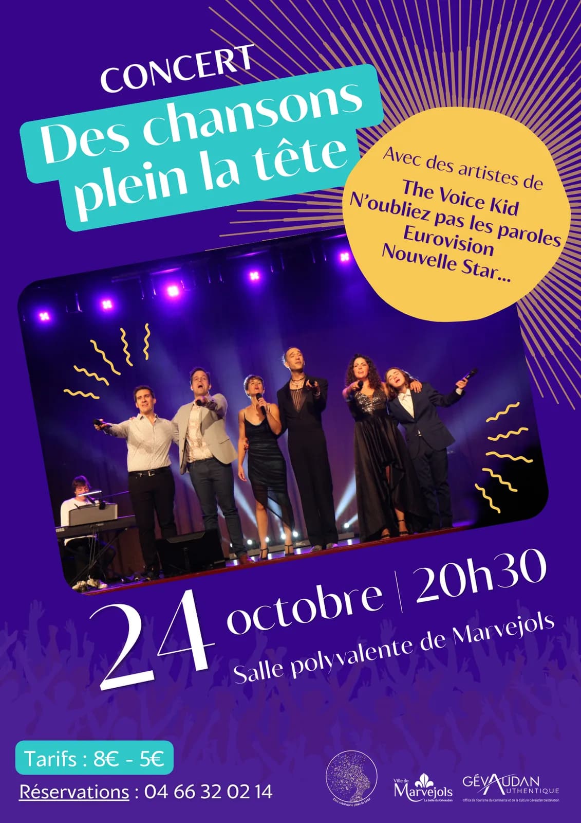 Image 1 : CONCERT DES CHANSONS PLEIN LA TÊTE background