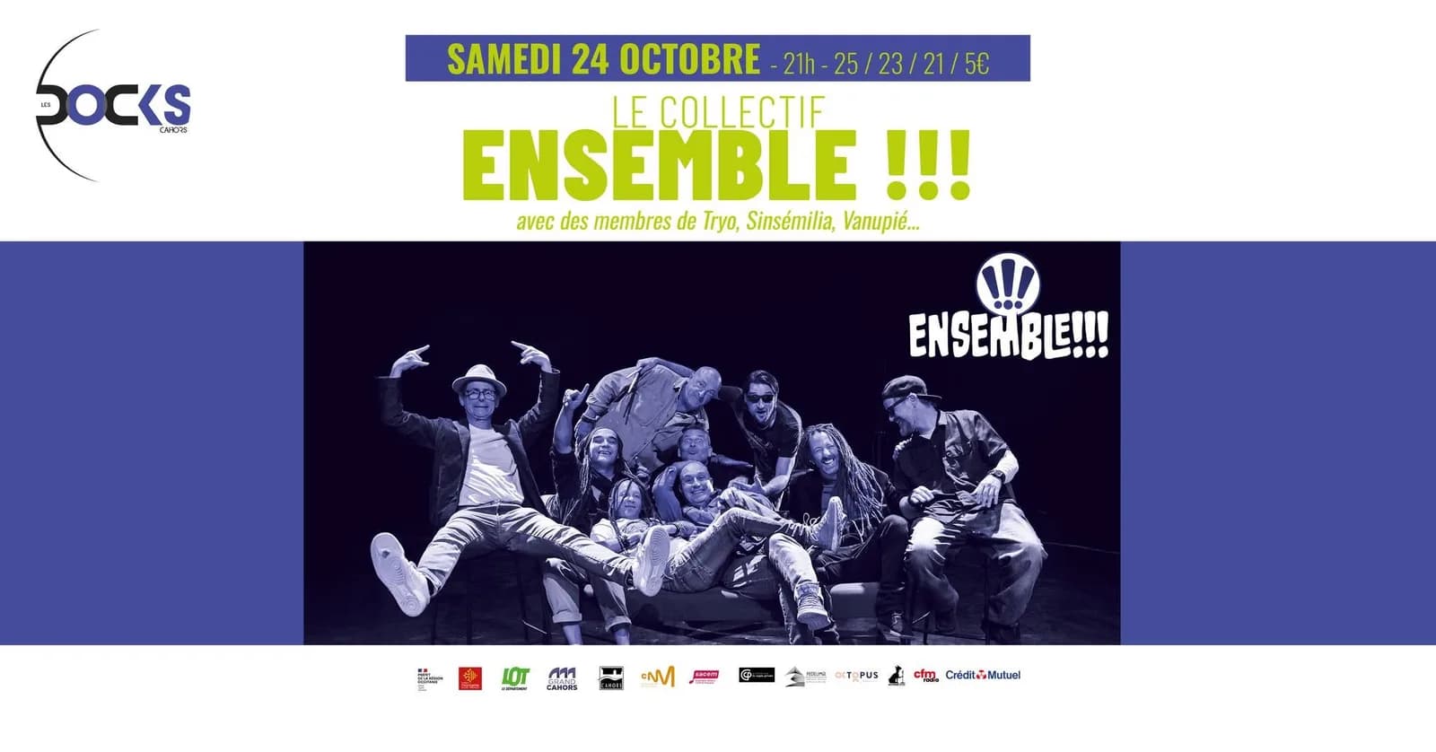 Image 2 : Concert aux Docks : ENSEMBLE !!! background