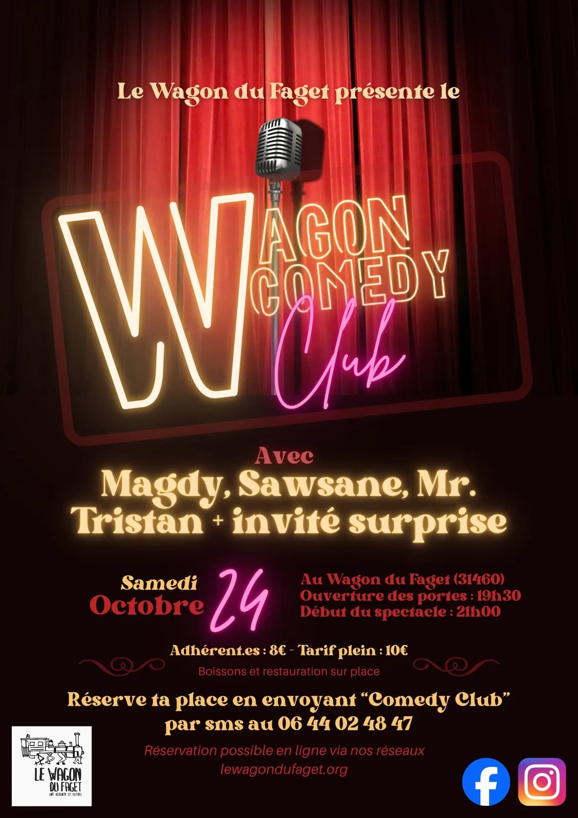 Image 1 : WAGON COMEDY CLUB background