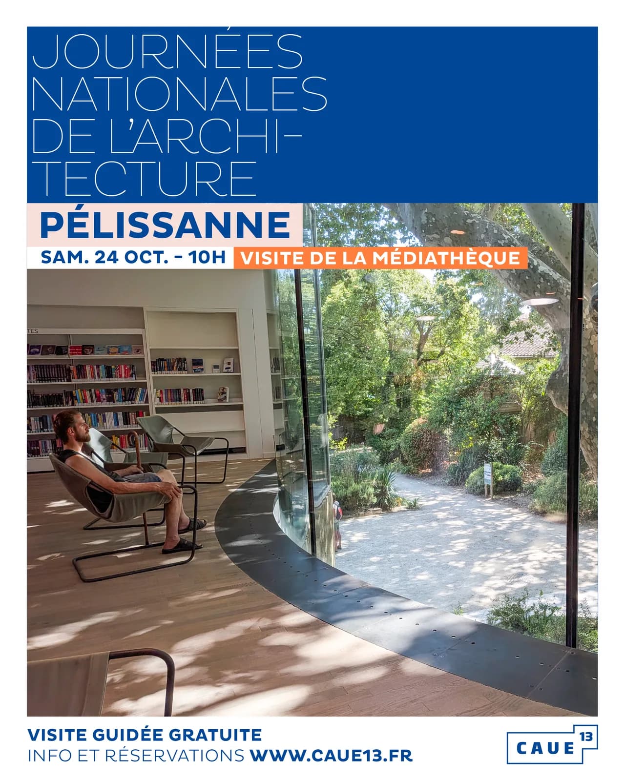 Image 1 : Journée Nationale de l'Architecture : visite de la Médiathèque background