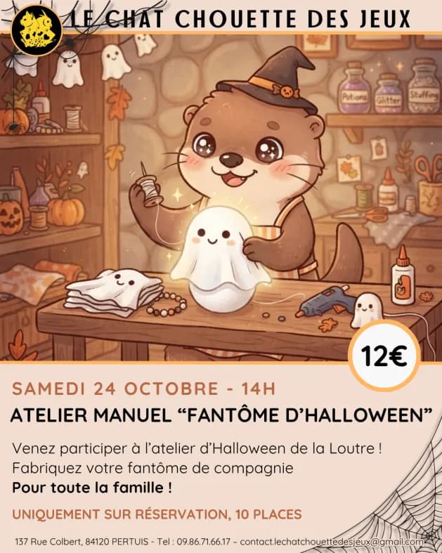 Image 1 : Atelier manuel / atelier créatif fantômes d'halloween background