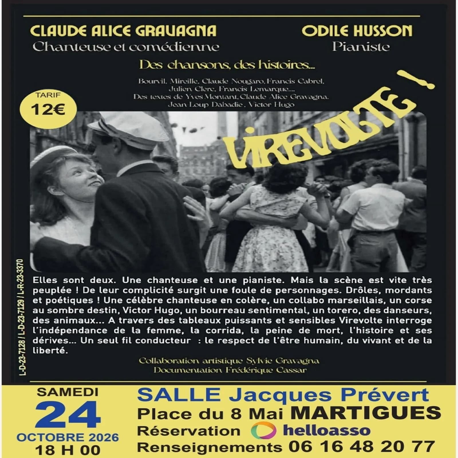 Image 1 : Spectacle de théâtre et chanson VIREVOLTE background