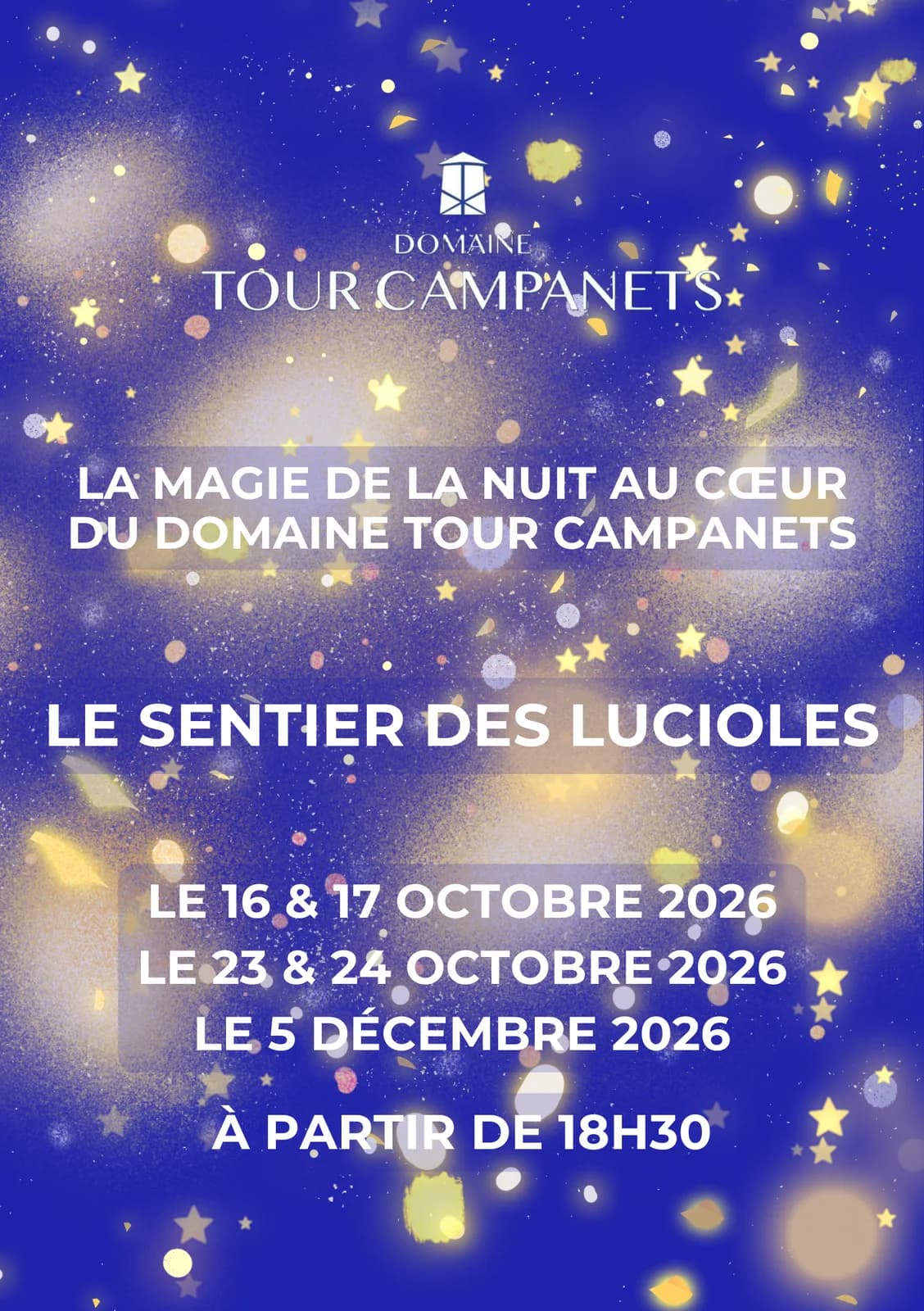Image 1 : Sentier des lucioles - spectacle conté au Domaine Tour Campanets background