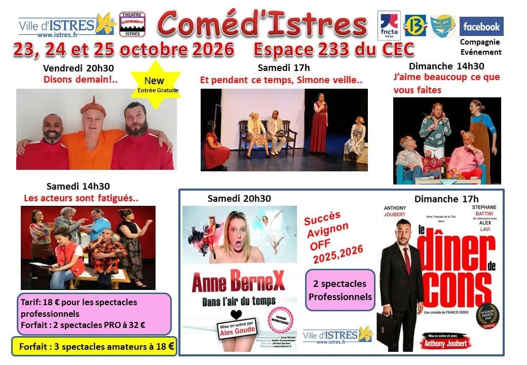 Image 2 : Anne Bernex : Dans l'air du temps - Coméd'Istres / Spectacle professionnel background