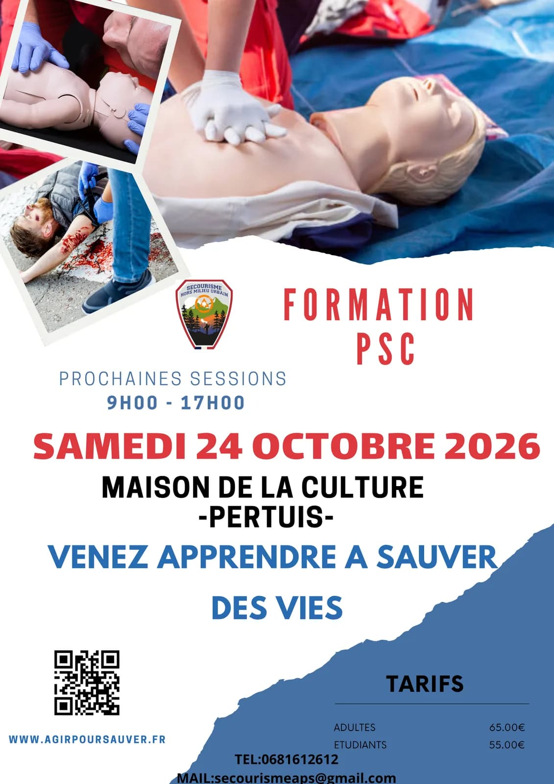 Image 1 : Formation secourisme PSC background