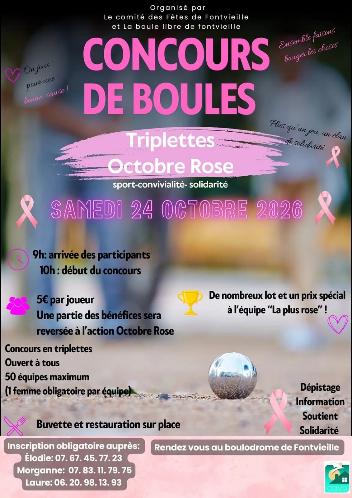 Image 2 : Concours de Boules au profit d'Octobre Rose à Fontvieille background