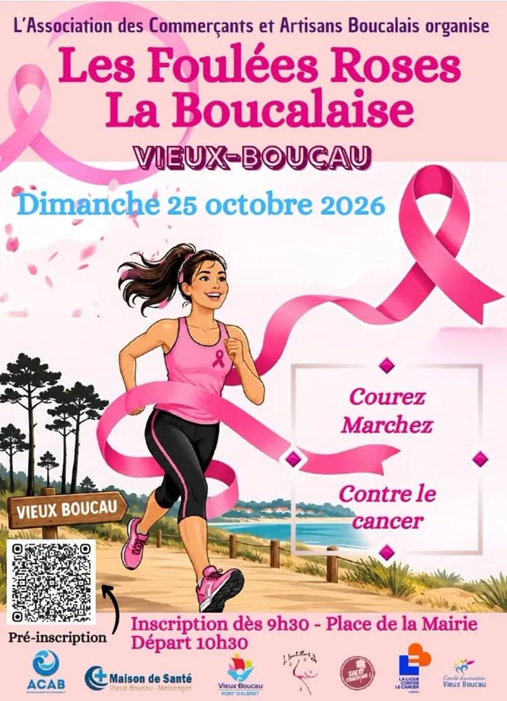Image 1 : Octobre rose / Les foulées roses "La Boucalaise" background