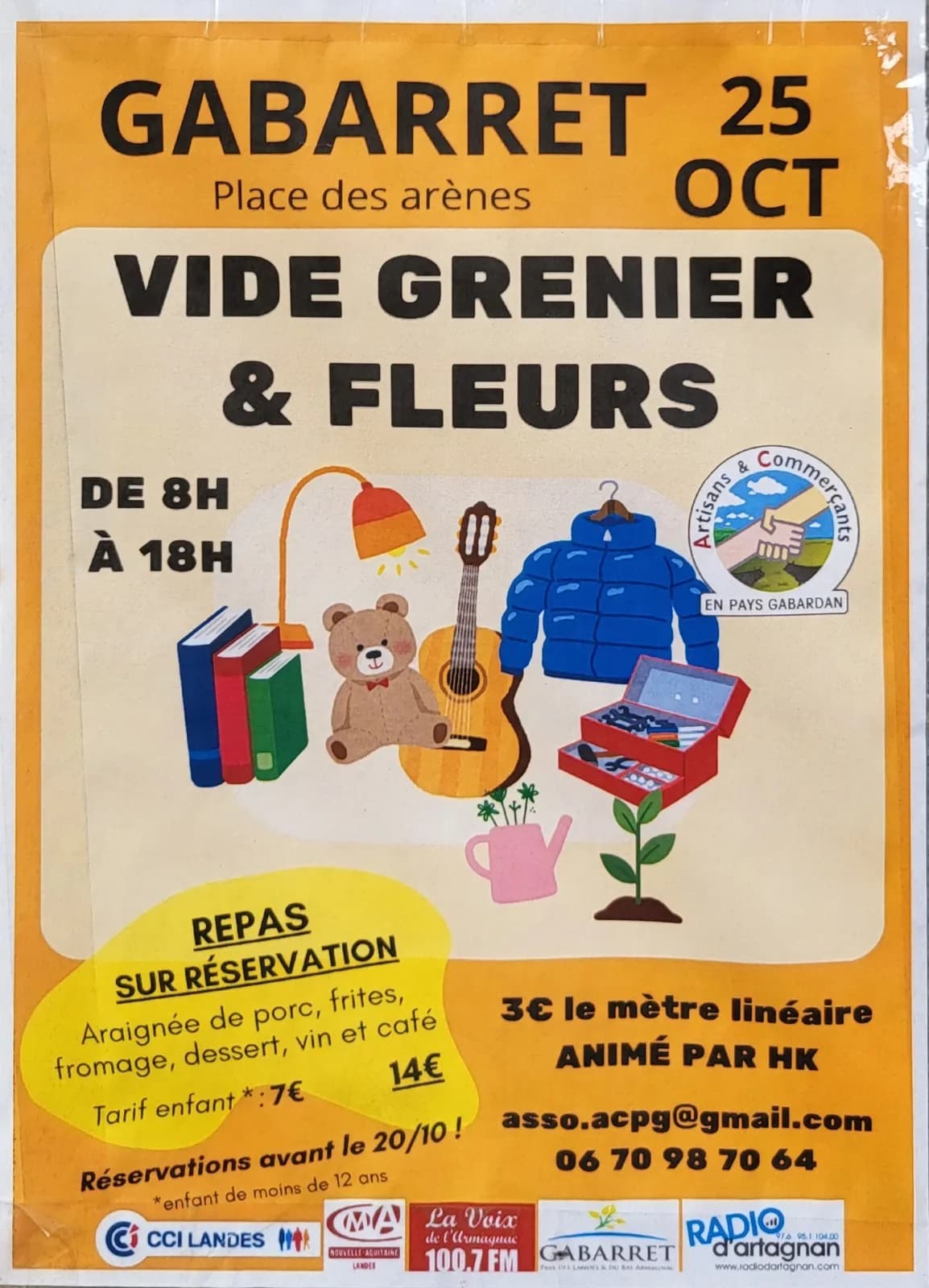 Image 1 : Vide Grenier et Marché aux fleurs background