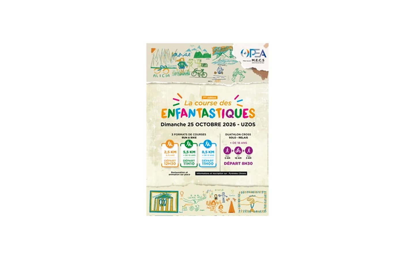 Image 1 : la course des enfantastiques background