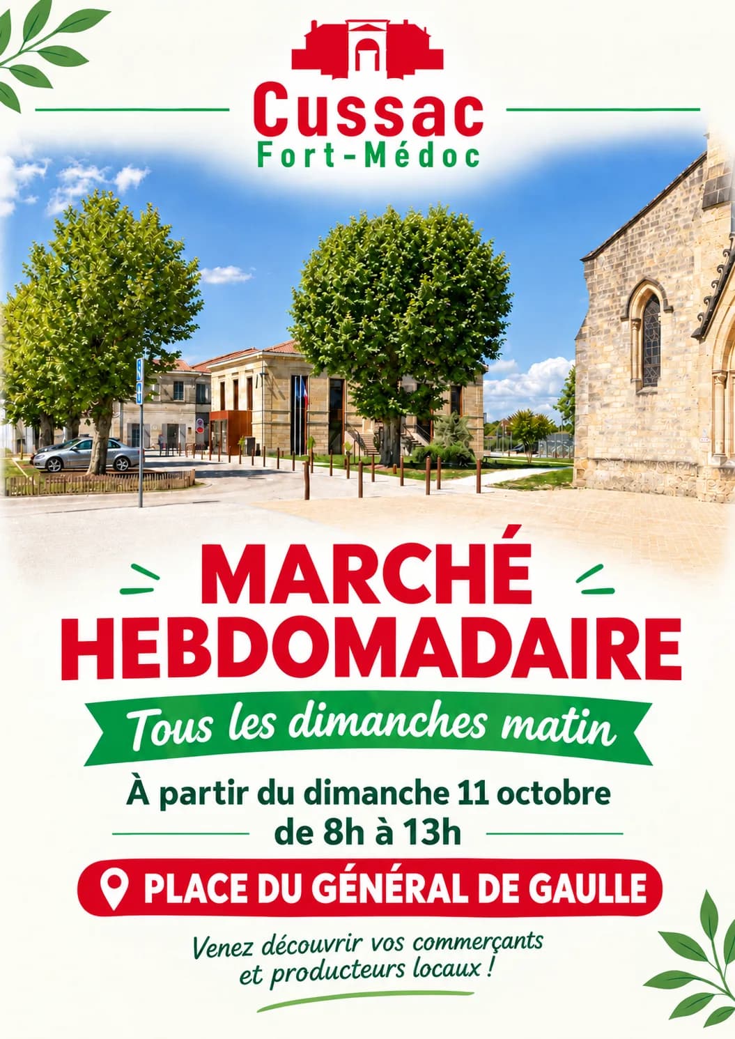 Image 1 : Marché hebdomadaire - Cussac-Fort-Médoc background