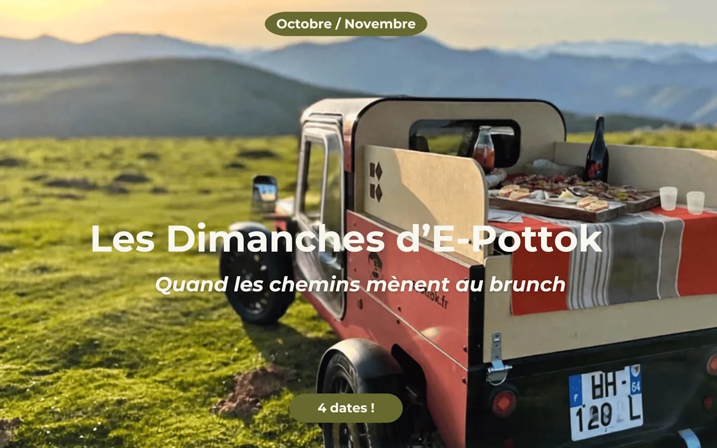 Image 1 : Randonnée en quadricycle électrique et brunch au coeur des montagnes avec E-POTTOK background