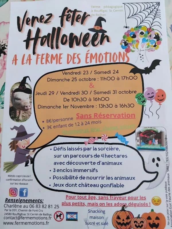 Image 1 : Halloween à la Ferme des émotions background
