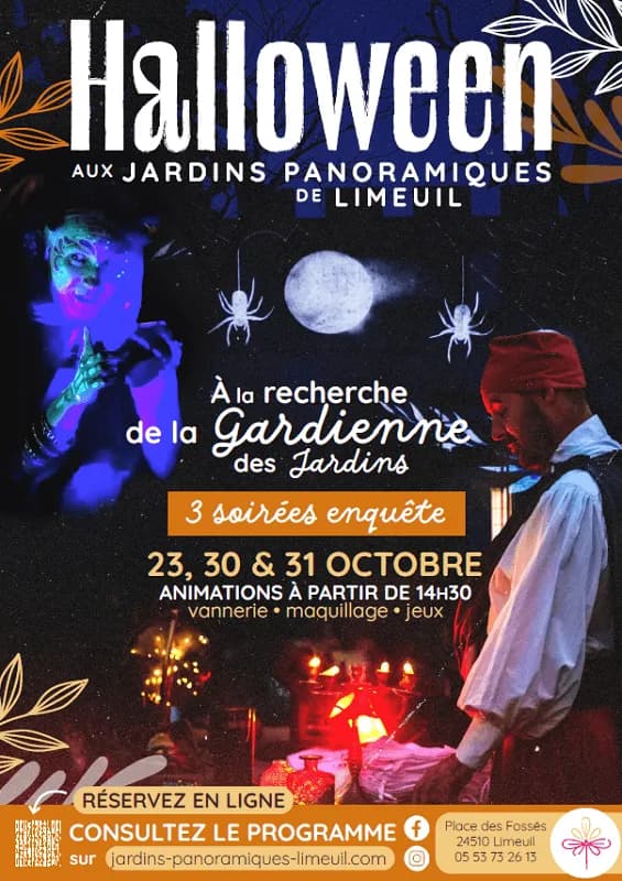 Image 1 : Les vacances d'automne aux Jardins panoramiques de Limeuil background