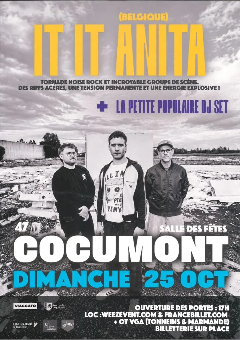 Image 1 : Festival Abracada'Sons #26 - Concert de IT IT ANITA - 1ère partie La Petite Populaire DJ Set en Concert background