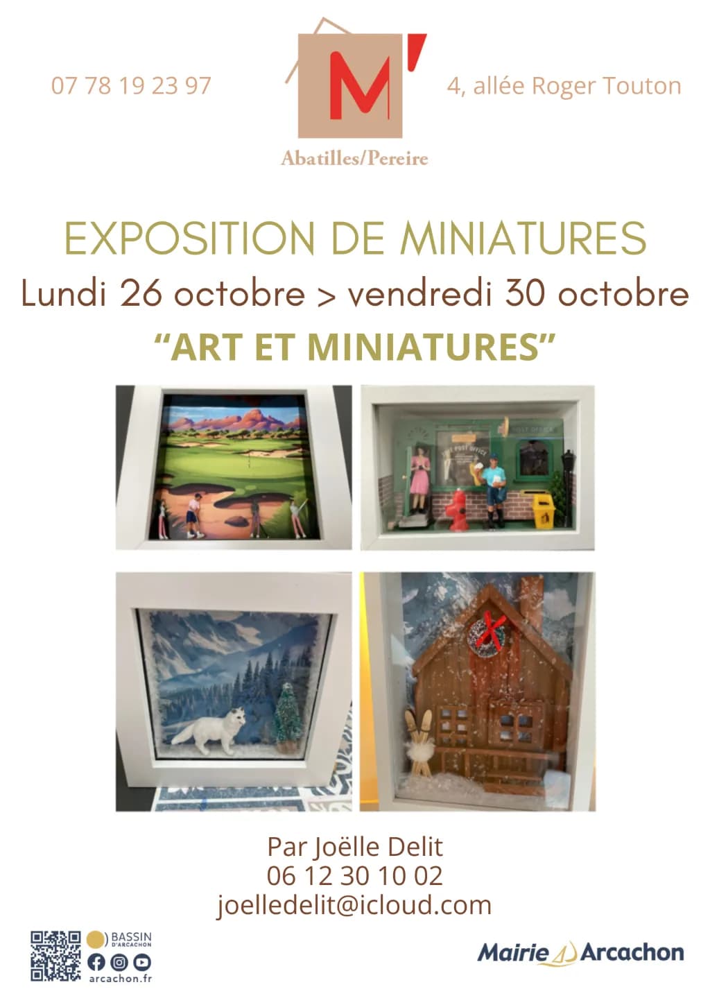 Image 1 : Exposition d'art et miniatures par Joëlle Delit - M' Les Abatilles / Pereire background