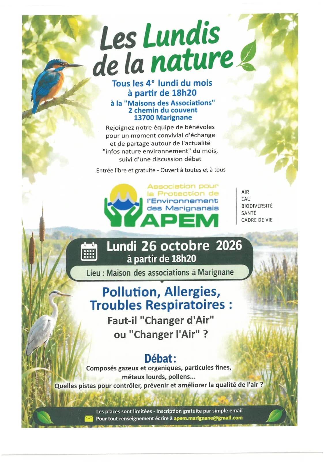 Image 1 : Partage et débat : Pollution, allergies, troubles respiratoires, faut-il changer l'air ou changer d'air ? background