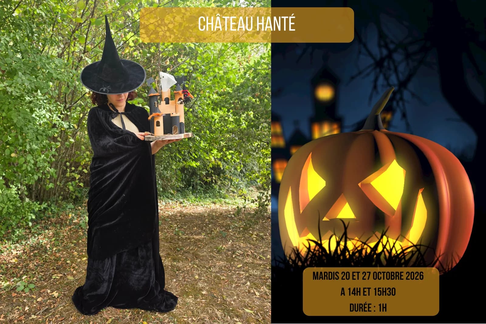 Image 1 : Atelier créatif : le château hanté background