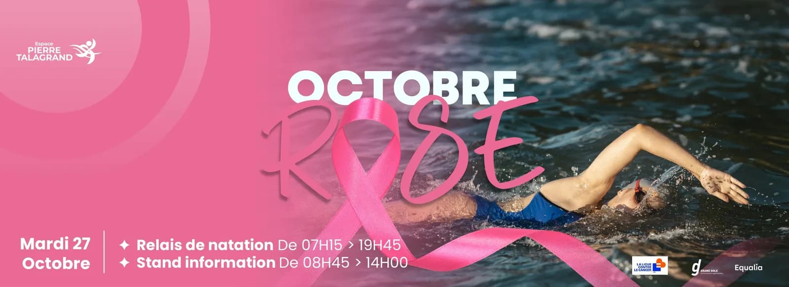 Image 1 : La Vague Rose : nagez ensemble pour Octobre Rose background
