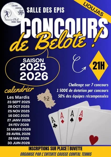 Image 1 : Concours de belote à Lioujas background