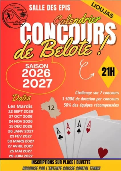 Image 2 : Concours de belote à Lioujas background