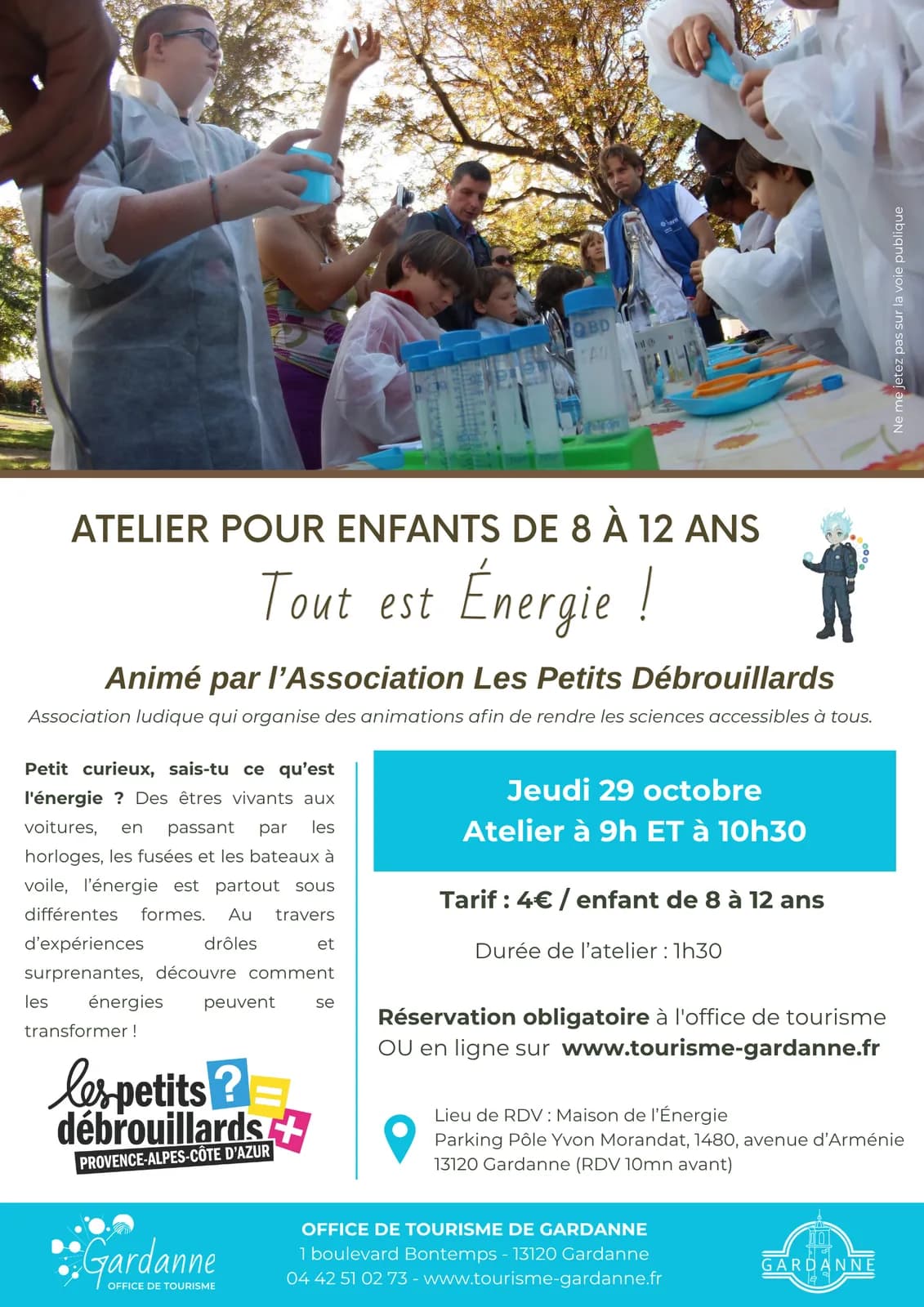 Image 1 : Atelier enfants « Tout est énergie» background