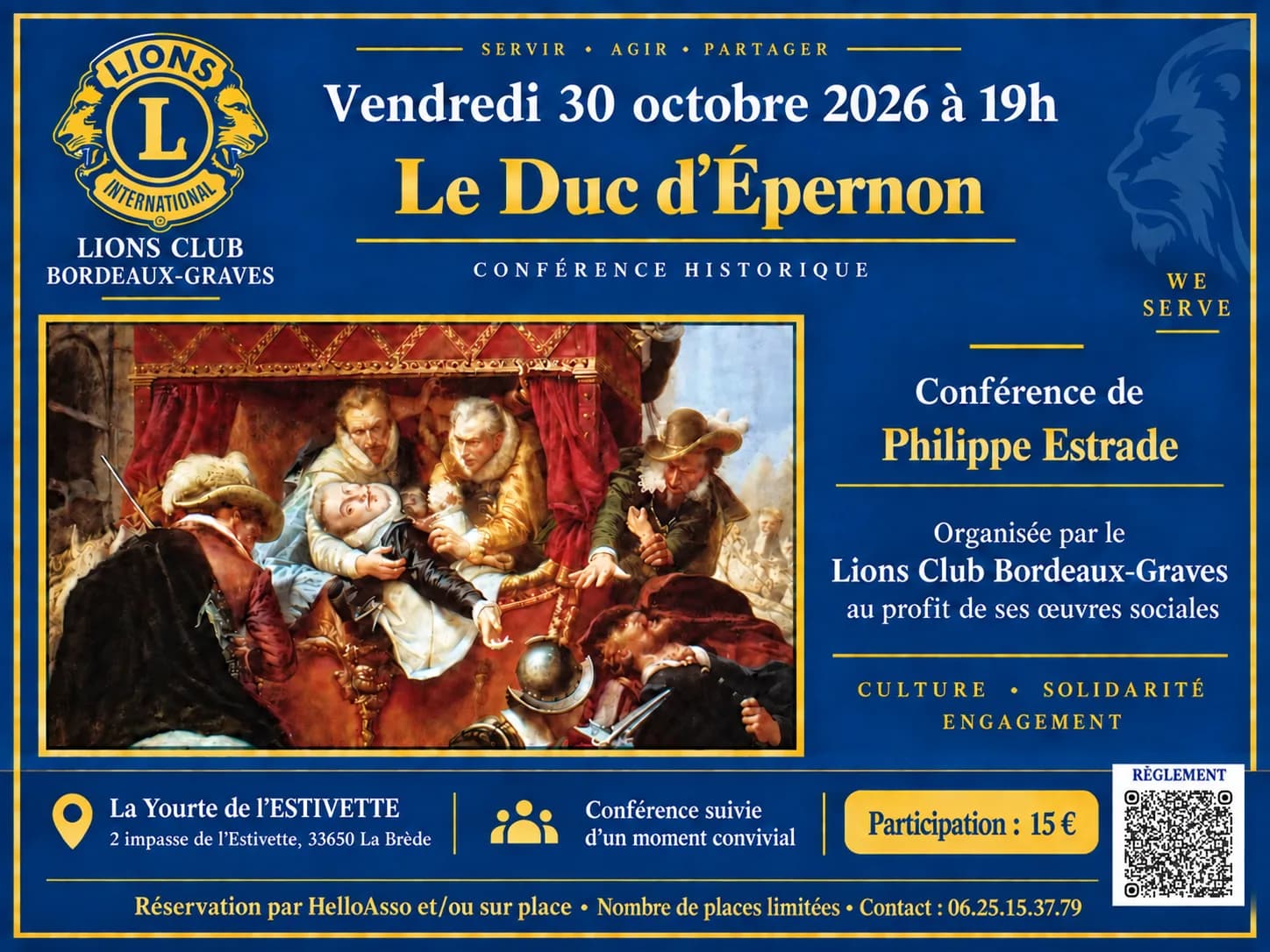 Image 1 : Conférence Le Duc d'Epernon background
