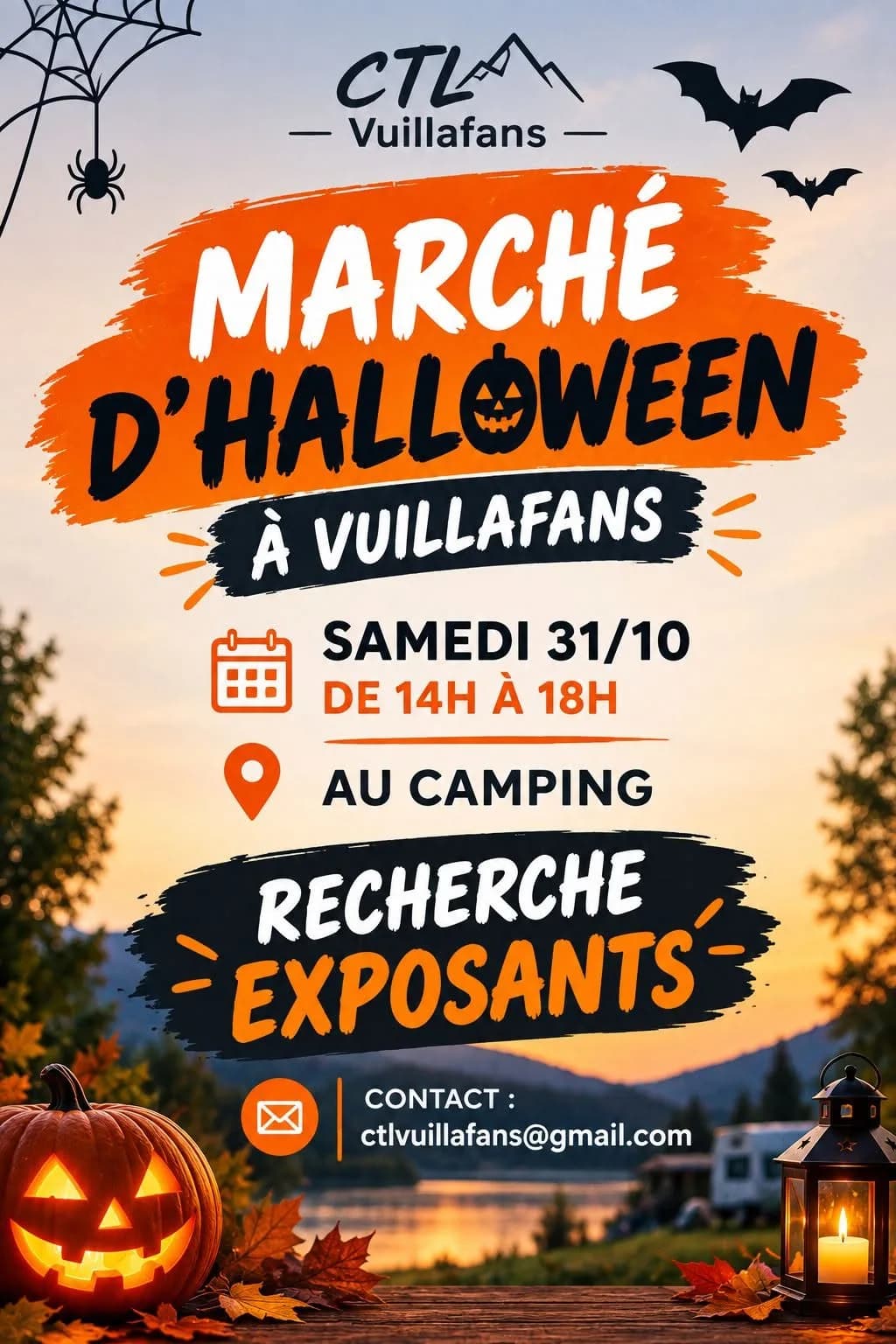 Image 1 : Marché d' Halloween - Appel Exposants background