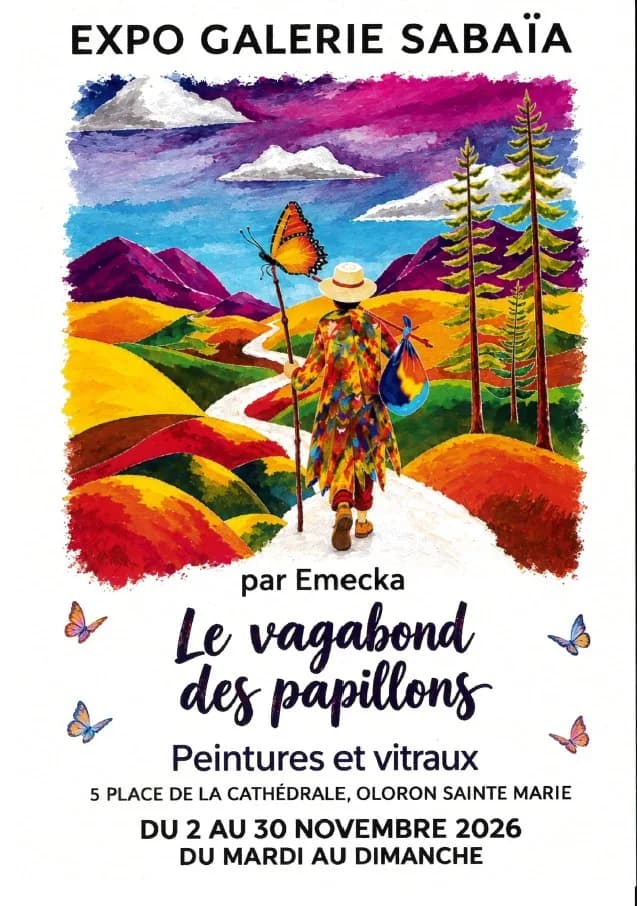 Image 1 : Exposition Le vagabon des papillons background