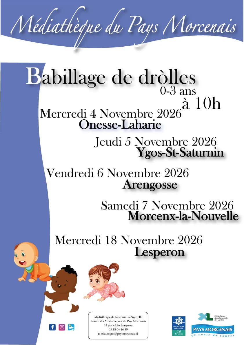 Image 1 : Babillage des dròlles - Ygos-St-Saturnin background