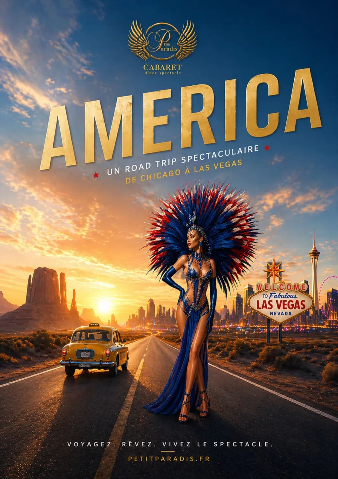 Image 1 : Cabaret Le Petit Paradis : America - Programme Novembre background
