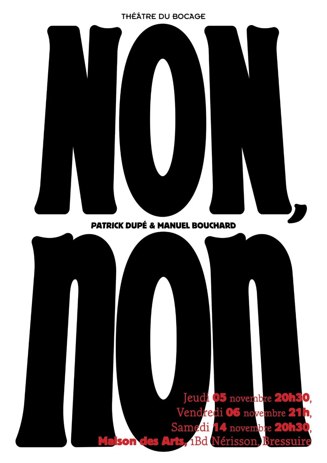 Image 1 : Théâtre - NON, non background