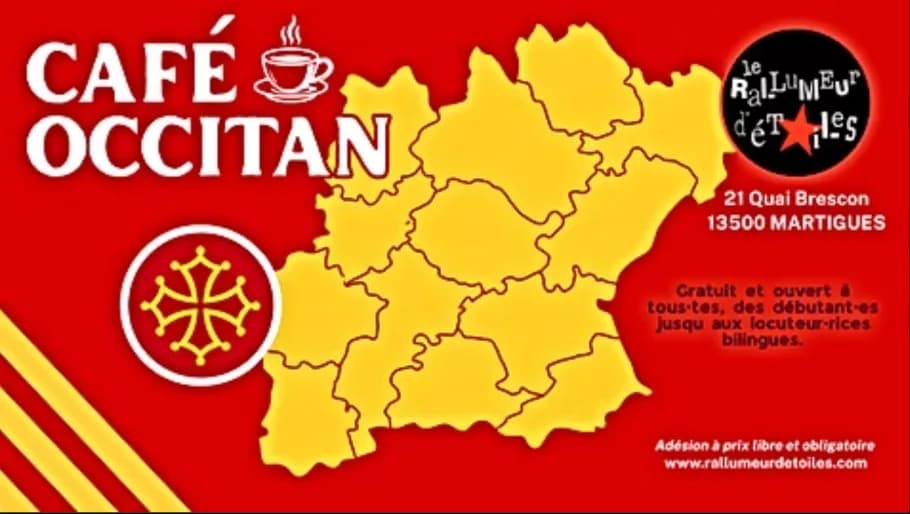 Image 1 : Café occitan : discussion en langue occitane background