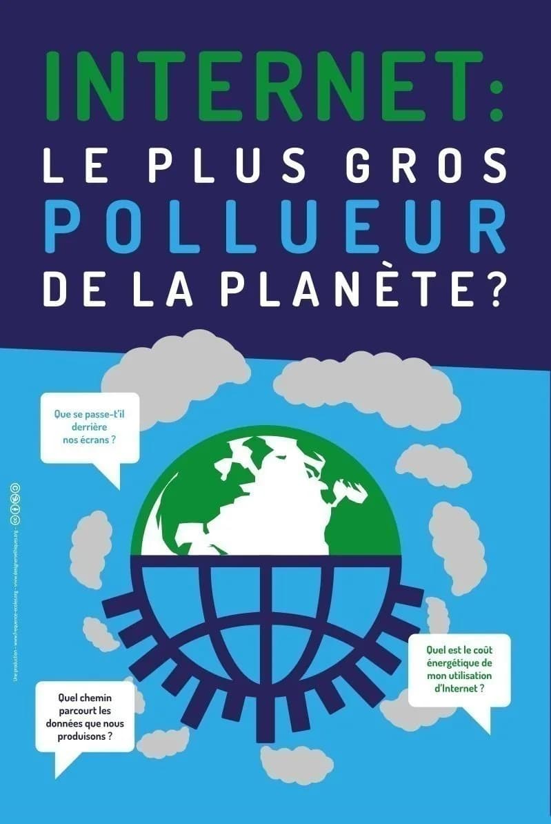 Image 1 : EXPOSITION - INTERNET : LE PLUS GROS POLLUEUR DE LA PLANÈTE ? background