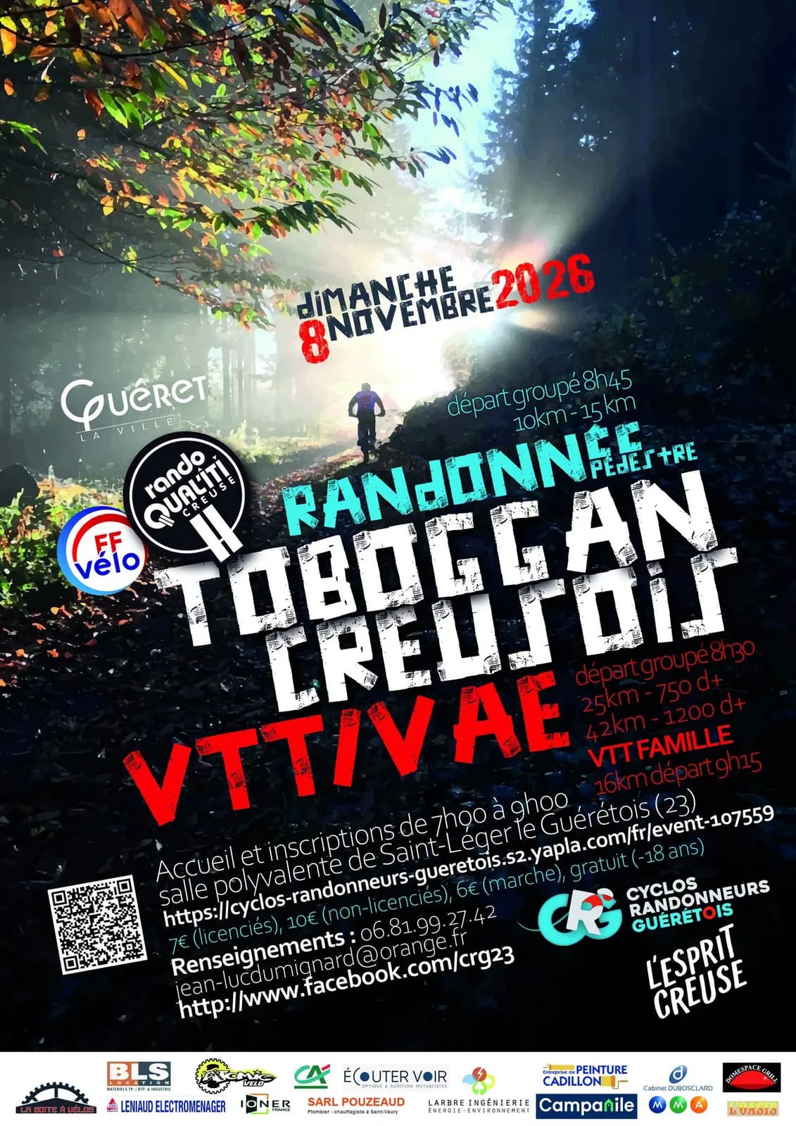 Image 1 : Le Toboggan Creusois : VTT et Randonnée pédestre background